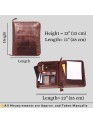  Buffalo Leather File folder Business Padfolio iPad Holder Document Organizer-GBLF2BROWN